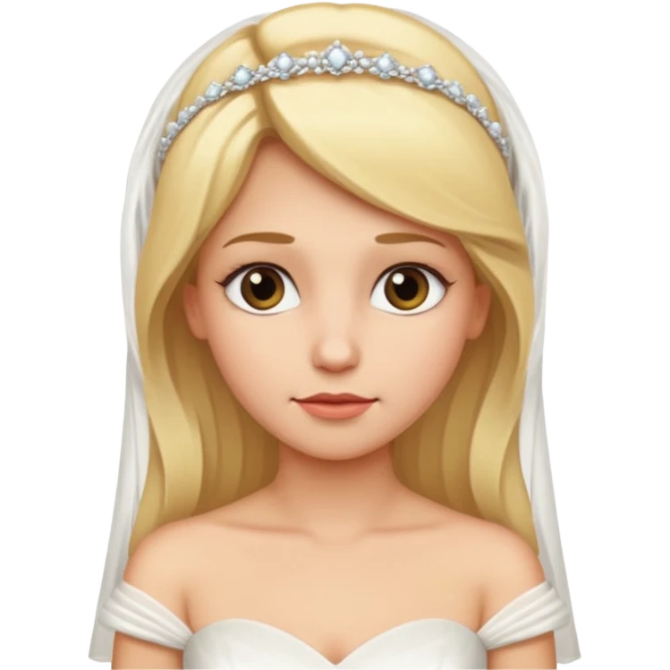 blonde bride no smile emoji