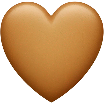 Light brown heart emoji