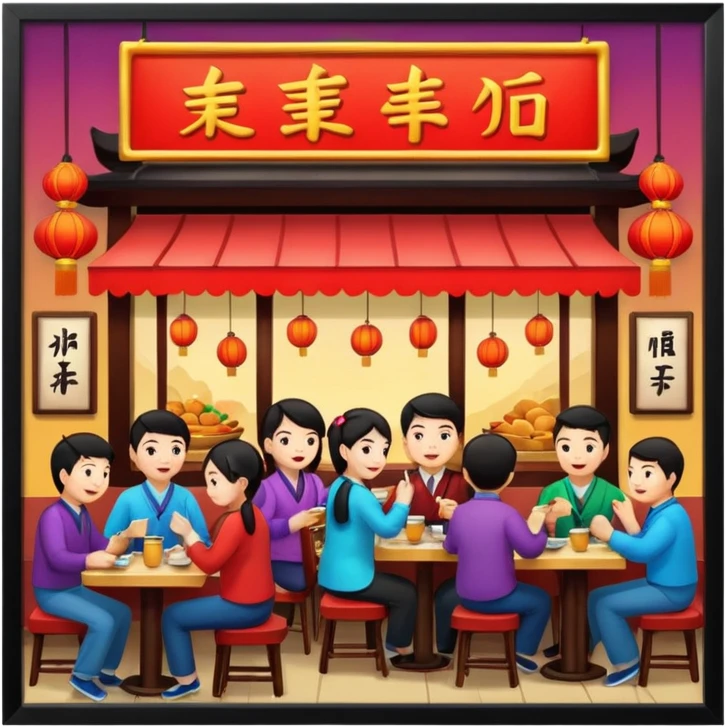 Chinese restaurant. emoji