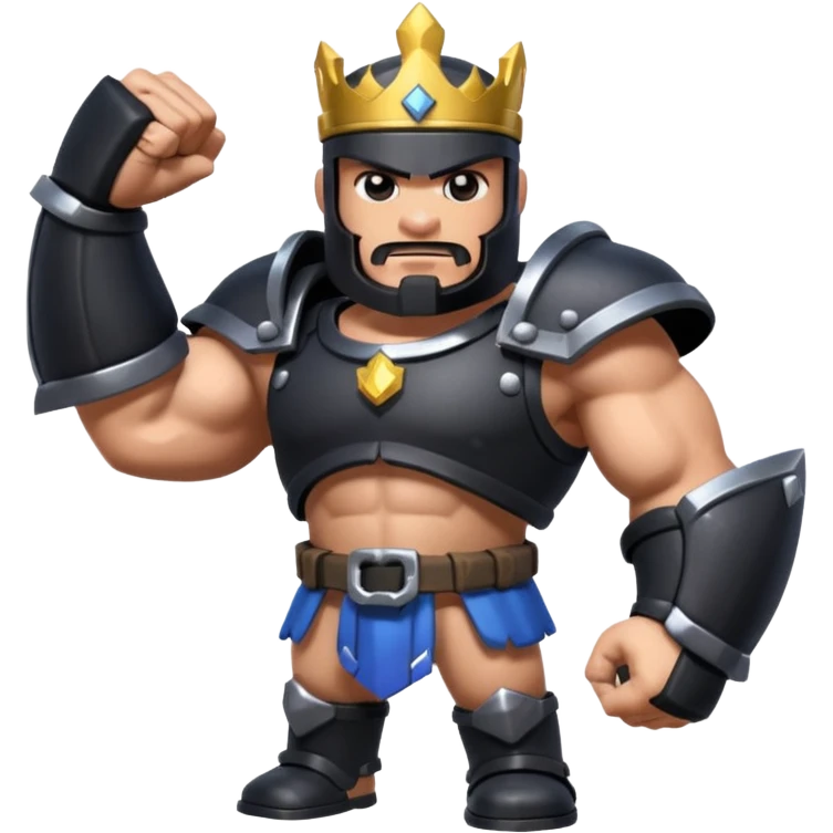 megaknight from clash royale black emoji