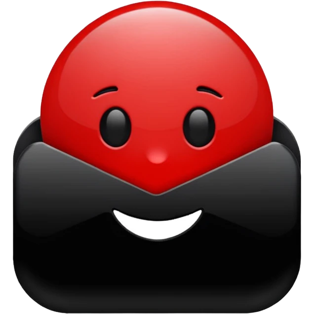 black and red internet Icon emoji