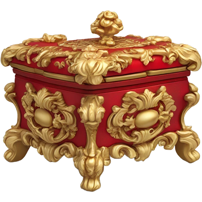 rococo red jewelry box emoji