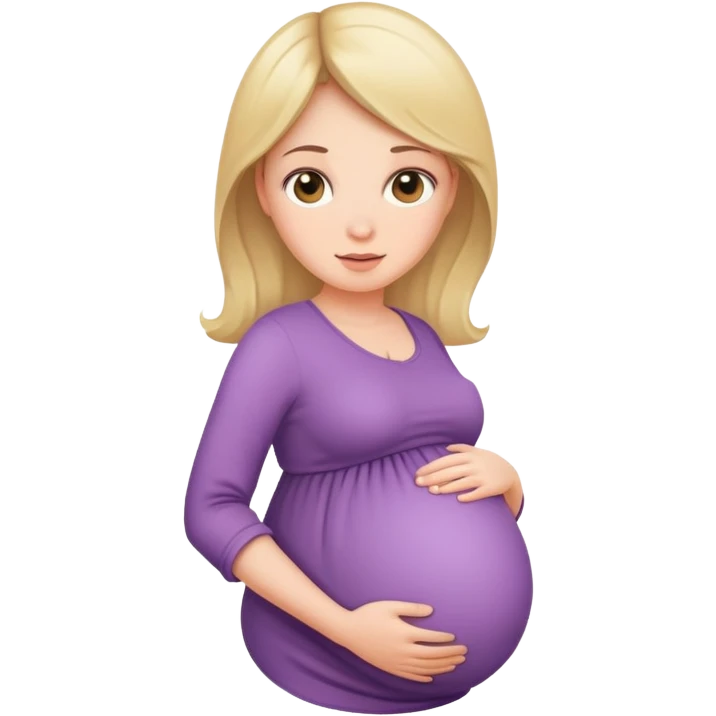 pregnant woman with baby bump emoji