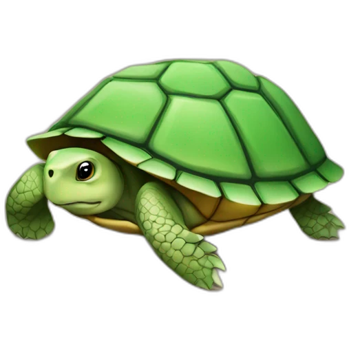 Une tortue emoji