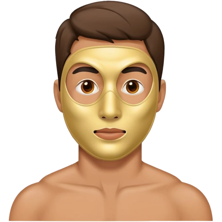 Hombre con skin mask emoji