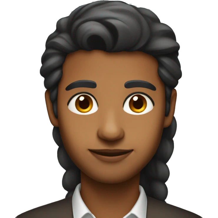 indian linkedin profile slightly lighter brown skin shade emoji