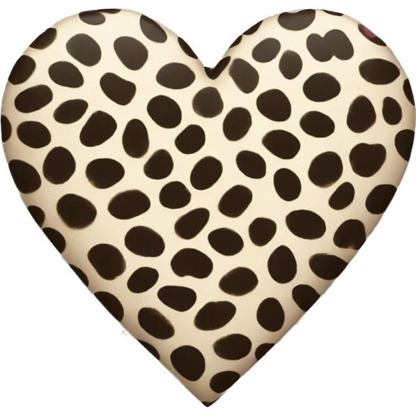 heart with animal print emoji