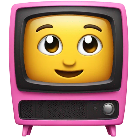 Pink tv emoji