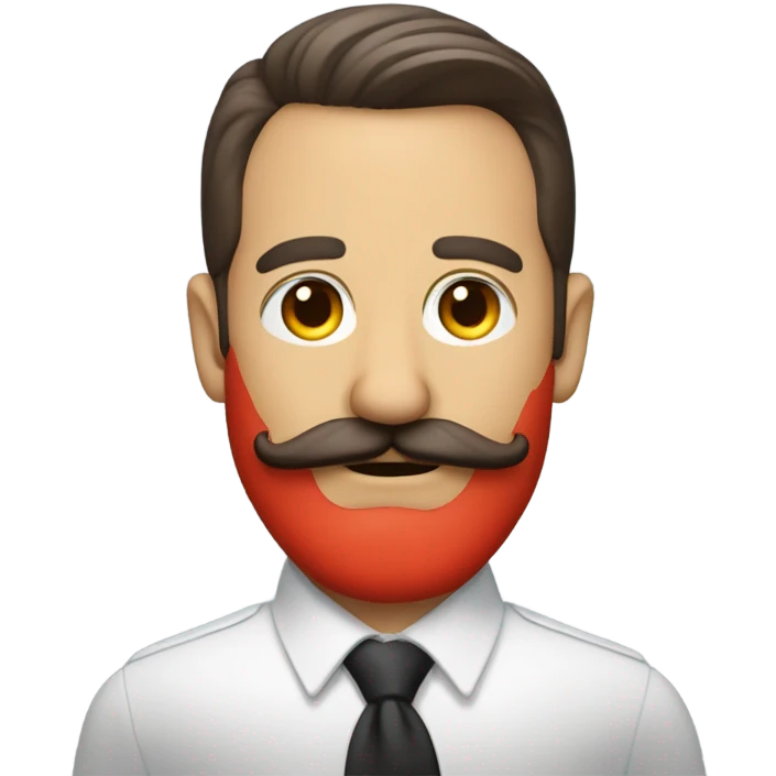 Red Moustache emoji