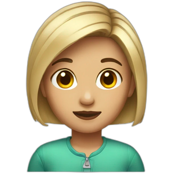 Girl with a short haie emoji