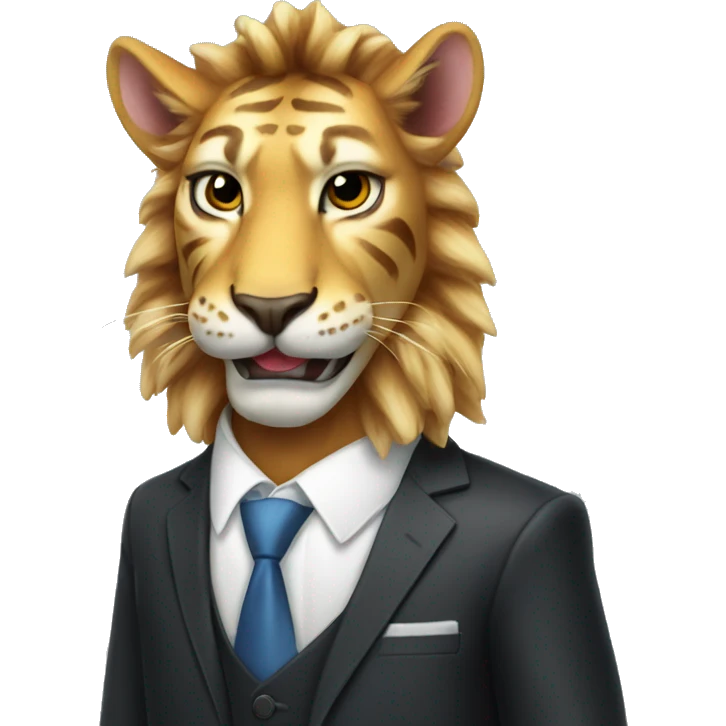 Liger in a suit emoji