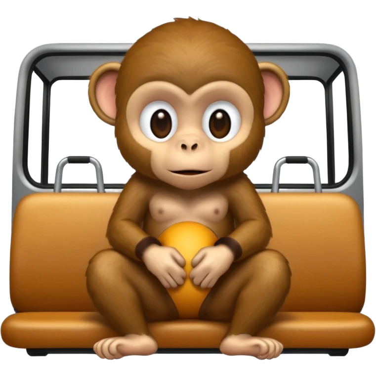 Monkey in the back of the bus emoji