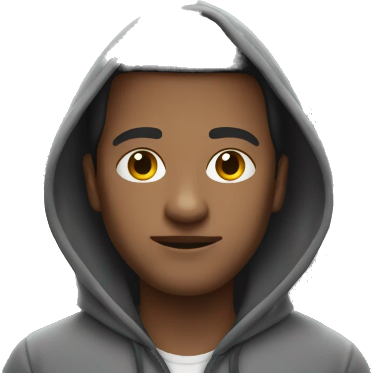 a mem person in hoodie emoji