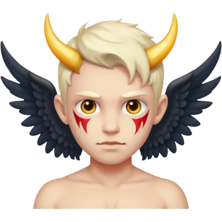 Meio anjo meio demonio emoji