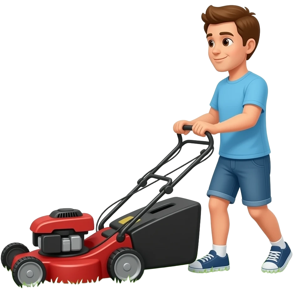 Riding lawn mower with no mower deck emoji