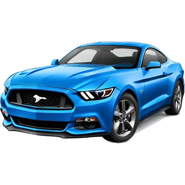 2017 ford mustang blue emoji