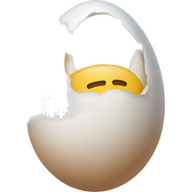 Egg flying in the air emoji