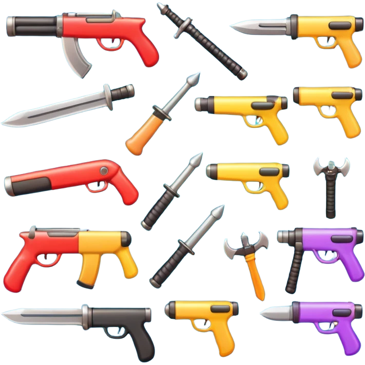 Cute weapons emoji