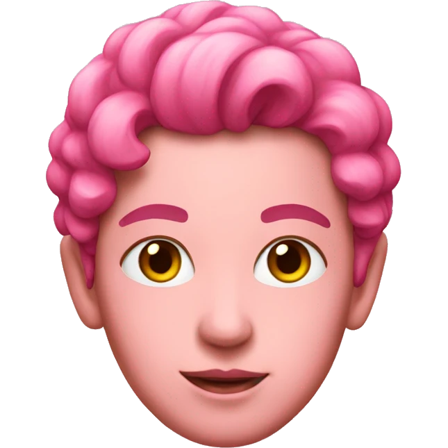 Pink painting emoji