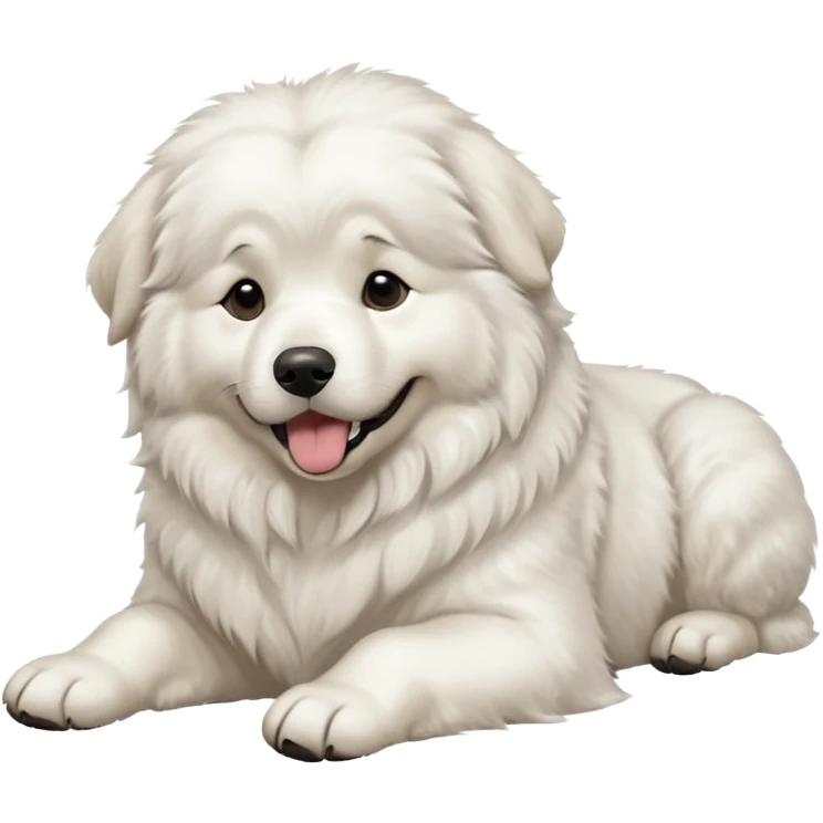 Great Pyrenees Belly Rub Emoji emoji