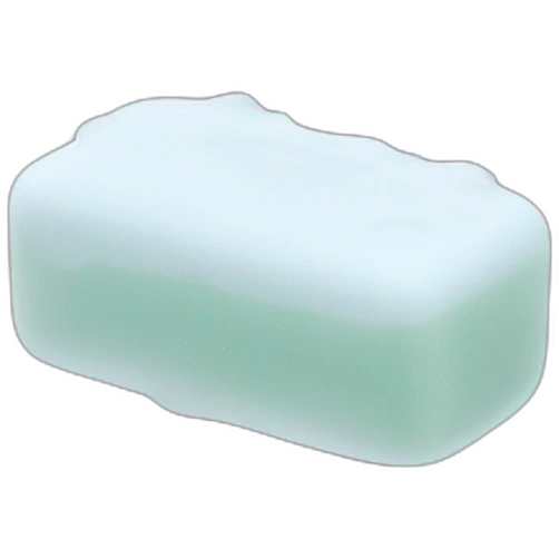 a bar of soap with foam on top emoji