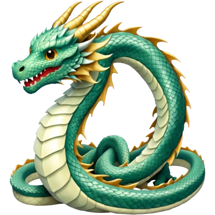 dragon White  emoji