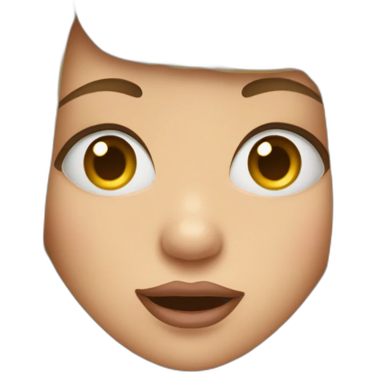 Girl sticking tongue out with crossed eyes tilting head emoji