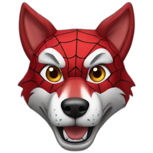 red wolves spiderman emoji