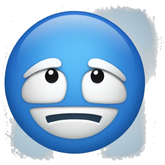 blue circle emoji