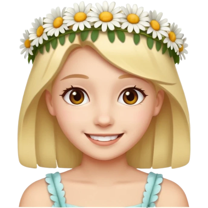 Girl with daisy crown

























 emoji