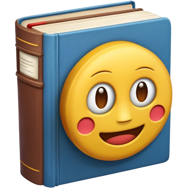 A cute 3D emoji of 1984 book emoji