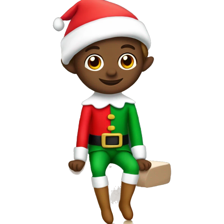 Elf on the Christmas shelf emoji