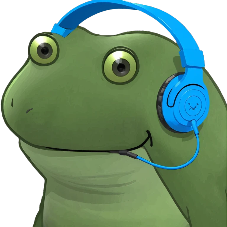 blue headphones emoji
