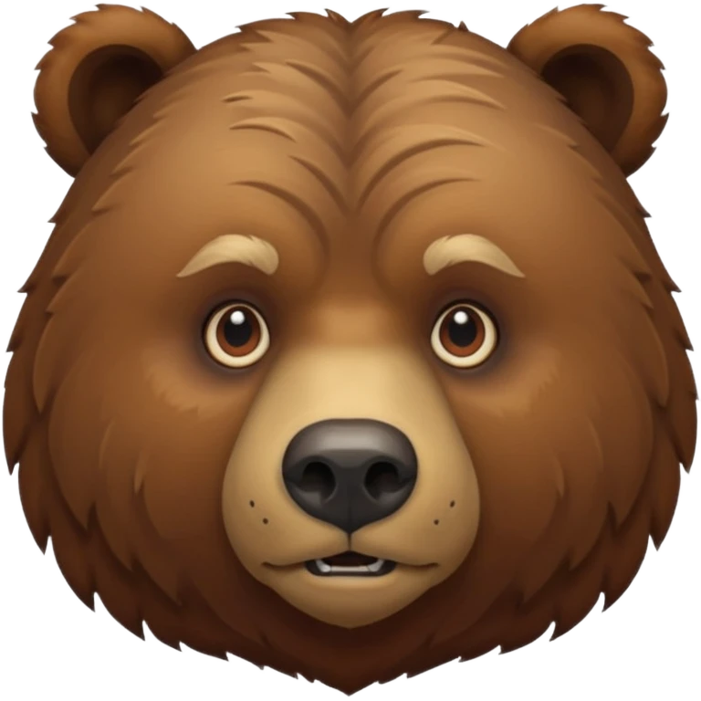 grizzly bear face emoji
