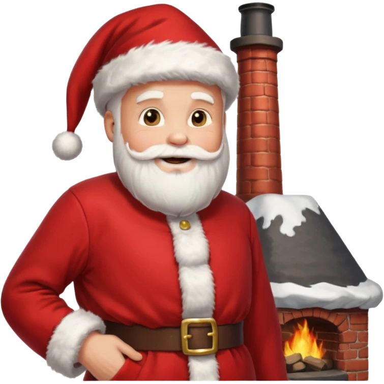 santa with chimney emoji