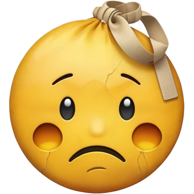 classic sad emoticon with bags under the eyes emoji