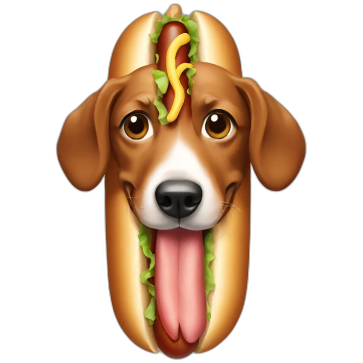 Hot dog emoji