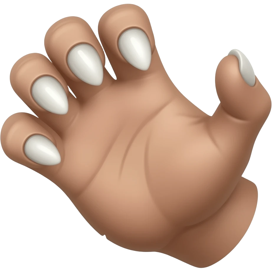 Monster claw without tall nails and with normal hand emoji