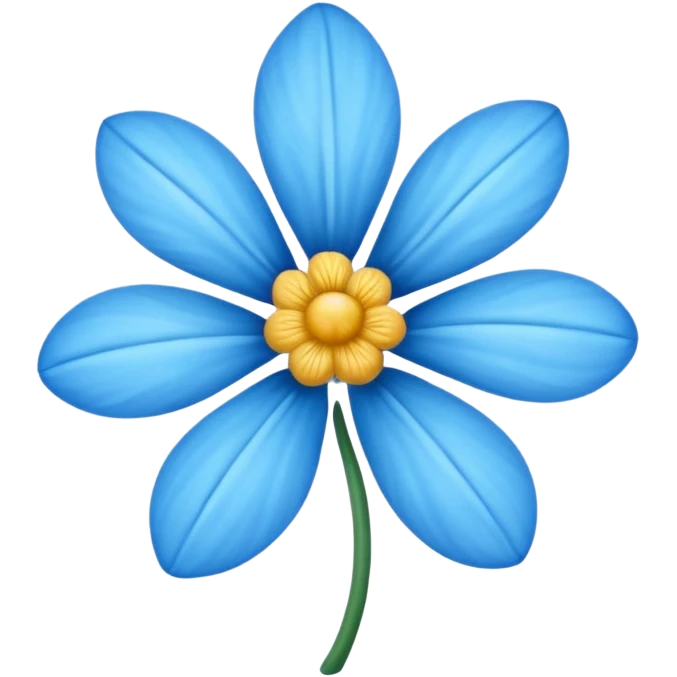Flor azul en base a esta 🌸 emoji