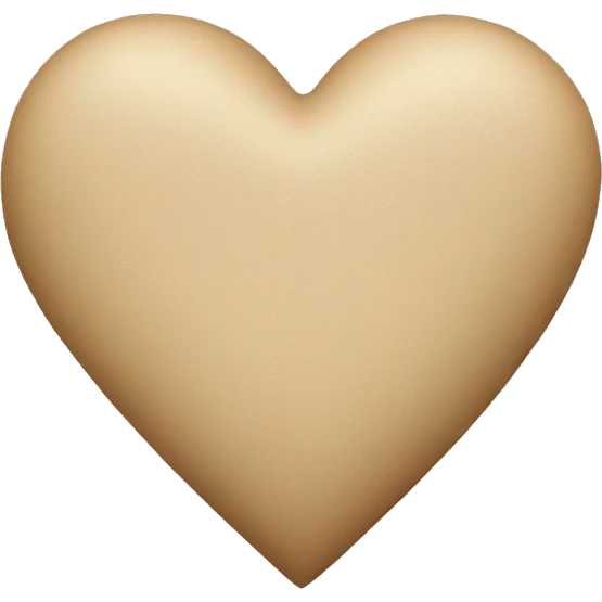 beige heart emoji