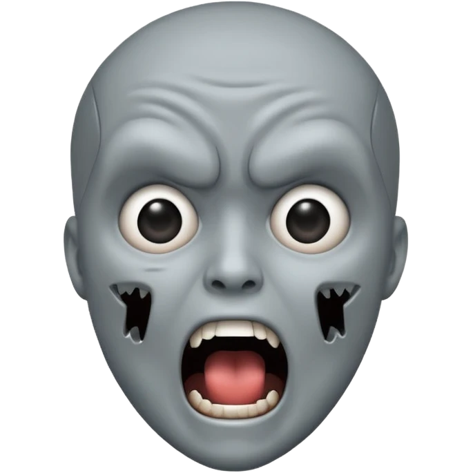 A papet scriming as AI emoji