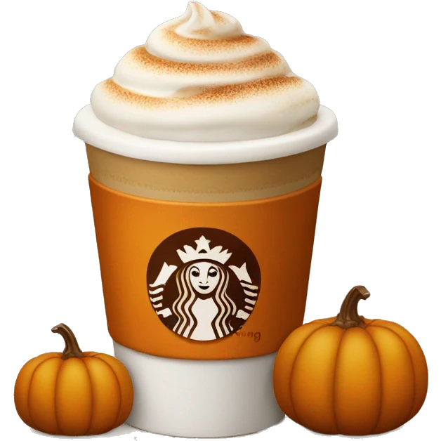 Pumpkin spice latte  emoji