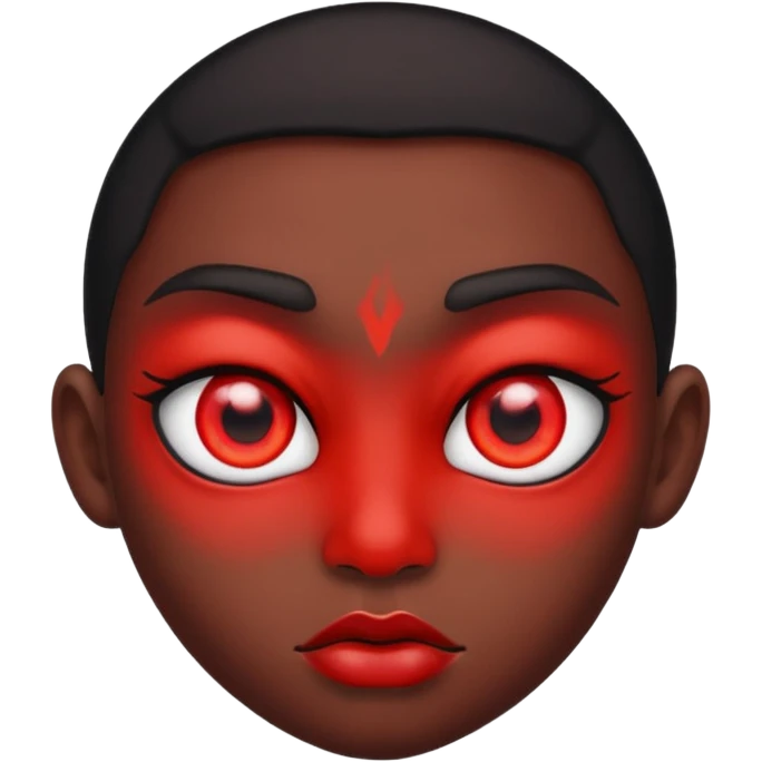 Red eyes emoji