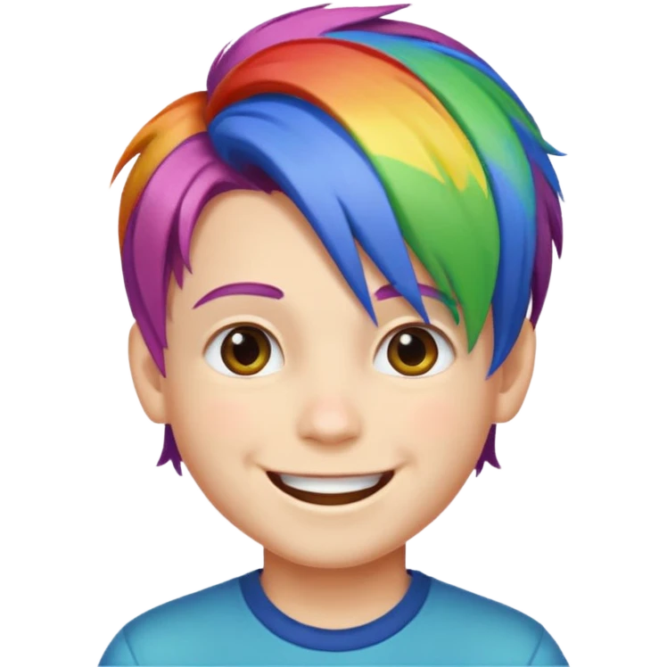 Gay raindow boy emoji