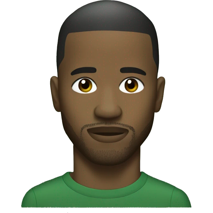 frank ocean with a green top emoji