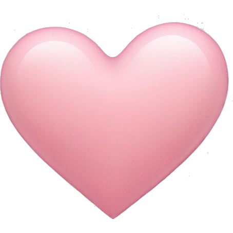Light pink heart emoji
