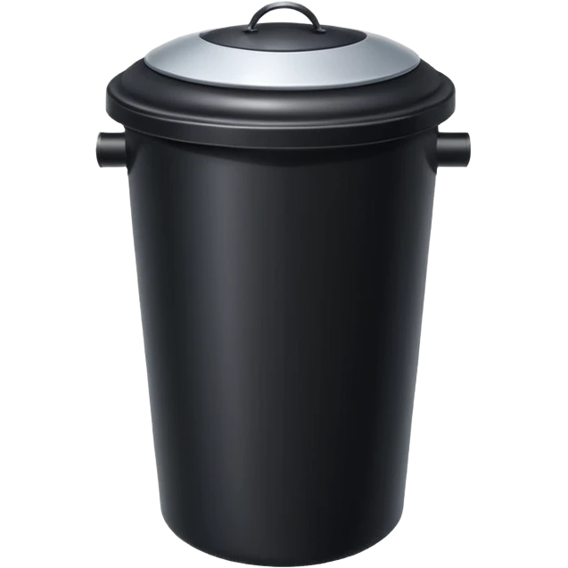  dustbin black emoji