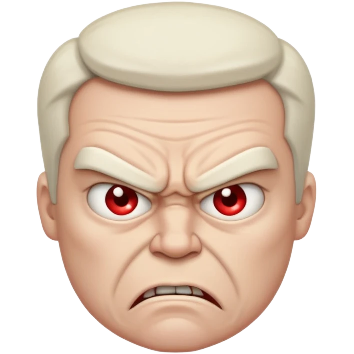 Angy humen  also looking sad whail also looking super mad emoji