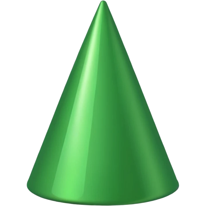 a green Birthday hat emoji