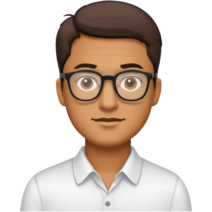 Guy with glasses  emoji